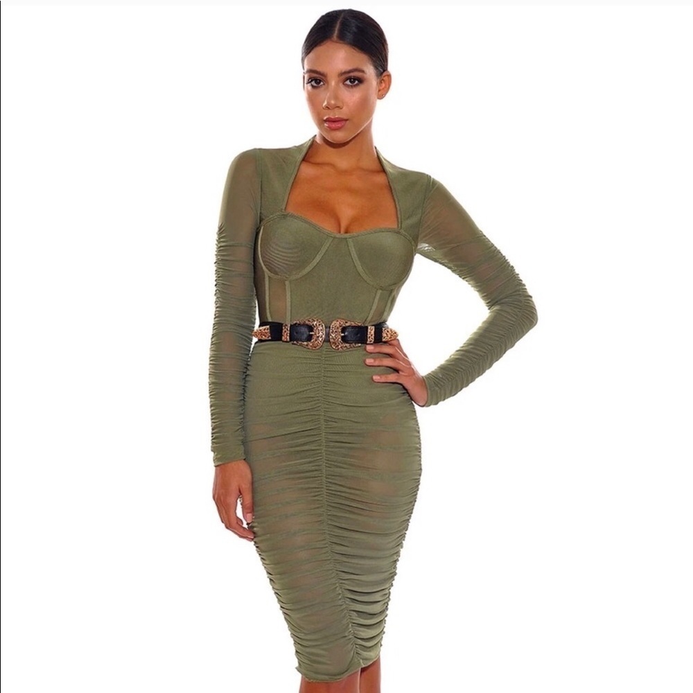 Miss Circle Samantha Midi Corset Dress SZ Small